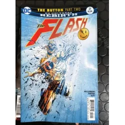 DC Universe Rebirth Flash # 21 of Present The Button, Part 2 (Cover Jason Fabok Non-Lenticular Variant)