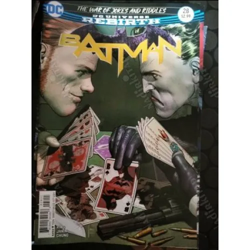 DC Universe Rebirth Batman Vol 3 # 28 of Present * The War of Jokes & Riddles, Part 3 (Cover Mikel Janín)