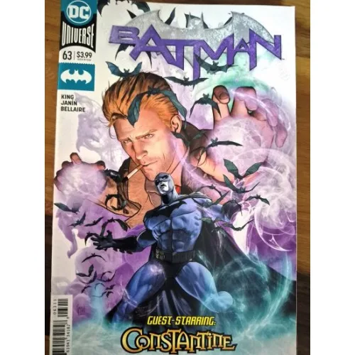 DC Universe Batman Vol 3 # 63 of Present * Knightmares, Part 3: Smoke and Mirrors (Cover Mikel Janín)