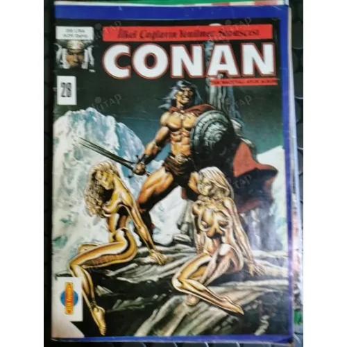 Conan Tam Maceralı Büyük Boy Aylık Albüm Dizisi Alfa Yayınları Sayı 28 - Tanrının Dönüşü (31 sayılık seri 200 Lira 1985)