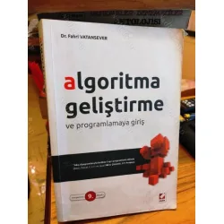 Algoritma Geliştirme ve Programlamaya Giriş * BASIC, PASCAL,C,C++,JAVA * 186 çözümlü 371 Problem Genişletilmiş 9. Baskı Algoritma Geliştirme ve Programlamaya Giriş * BASIC, PASCAL,C,C++,JAVA * 186 çözümlü 371 Problem Genişletilmiş 9. Baskı