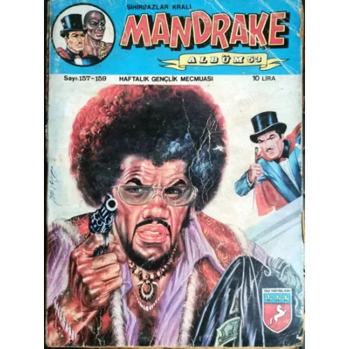 Mandrake Sihirbazlar Kralı Tay Albüm Cilt 53 Şeytan Kutusu Sayı 160 161 162 163 (231 Sayılık Albüm, Kapak Yalçın)