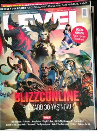 Level 289 Mart 2021 BLIZZARD 30. Yaşında, Figür Basım Teknikleri, Yakuza Tarihi, Medium, Valheim, Humankind, King Arthur Knights Tale, WereWolf, Nioh