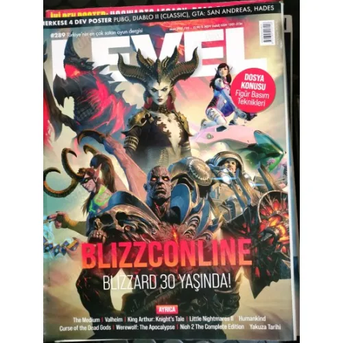 Level 289 Mart 2021 BLIZZARD 30. Yaşında, Figür Basım Teknikleri, Yakuza Tarihi, Medium, Valheim, Humankind, King Arthur Knights Tale, WereWolf, Nioh