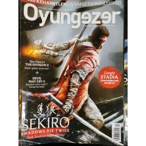 OyunGezer 138 Nisan 2019 SEKIRO Shadows Die Twice, Google STADIA, Devil May Cry 5, Tom clancy