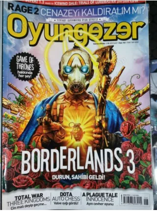 OyunGezer 140 Haziran 2019 BORDERLANDS 3, Total War Three Kingdoms, DOTA Auto Chess, GOT, A PLAGUE TALE INNOCENCE, World War Z