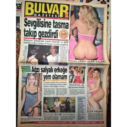 Bulvar 13 Mart 2000 Erotik/Magazin Yonca Evcimik koruması Serdal Aktolga, Bulvar Oryantal yarışması, Funda Gürdağ, Hatemo yeni gözdesi