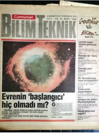 Cumhuriyet Bilim Teknik 159 Evrenin başlangıcı, Su Beyaz ölüme savaş, Prenses Yaba mezarı lanet, Biyomanyetizm, Saşılık, Lotus programı, Venüslü canlı