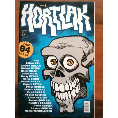 Hortlak Karikatür ve Mizah 1 2016 Galip Tekin, Levent Cantek, Cansın Çağlar, Cihan Kılıç, Bülent Üstün, Kenan Yarar