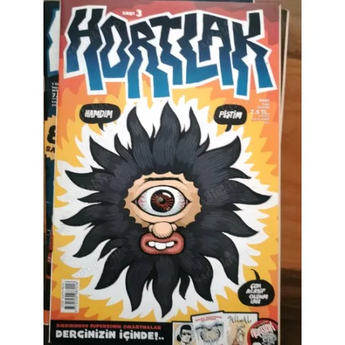 Hortlak Karikatür ve Mizah 3 2016 Galip Tekin, Levent Cantek, Cansın Çağlar, Cihan Kılıç, Emrah Ablak, Hakan Karataş, Kenan Yarar * Çıkartma Ekli