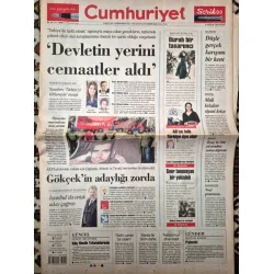 Cumhuriyet 21 Aralık 2008 Devletin yerinin cemaatler aldı, Burgaz Rakı 19.90, Gemi almanın sırları, Soylu AKP nin pabucu dama atılacak Cumhuriyet 21 Aralık 2008 Devletin yerinin cemaatler aldı, Burgaz Rakı 19.90, Gemi almanın sırları, Soylu AKP nin pabucu dama atılacak