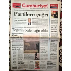 Cumhuriyet 23 Aralık 2008 KAnatoğlu Partilere Çağrı seçim sandıkları, AKP Cumhuriyet 23 Aralık 2008 KAnatoğlu Partilere Çağrı seçim sandıkları, AKP