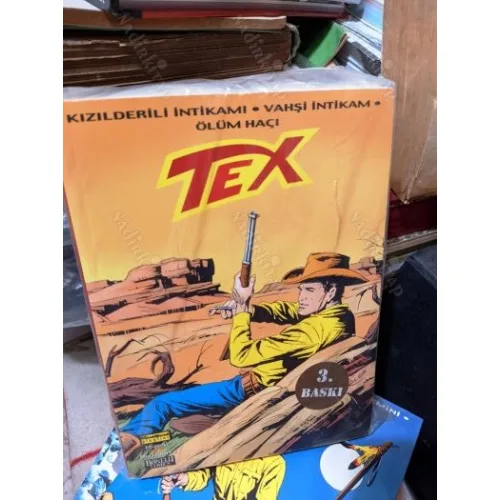 Tex (Teks) Maceraperest Çizgiler Efsanevi Tex Maceraları Cilt 3 Kızılderili İntikamı * Vahşi intikam * Ölüm Haçı (Ambalajında Yeni)