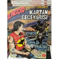 Zagor Sayı 2 Kaptan Geceyarısı (Yeni Seri) Özel Olarak Sezen Yalçıner Zagor 2 kartoneti dahil Zagor Sayı 2 Kaptan Geceyarısı (Yeni Seri) Özel Olarak Sezen Yalçıner Zagor 2 kartoneti dahil