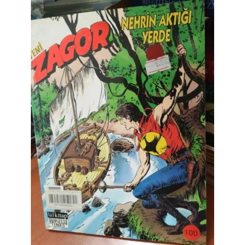 Zagor Sayı 100 Nehrin Aktığı Yer (Yeni Seri) 100. Sayıya özel Ferri Zagor Afişi