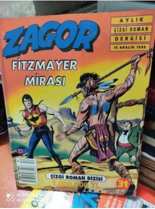 Zagor AD Yayıncılık-Doğan Edmont Sayı 31 Fitzmayer Mirası (32lik Seri, Kuşe Baskı)