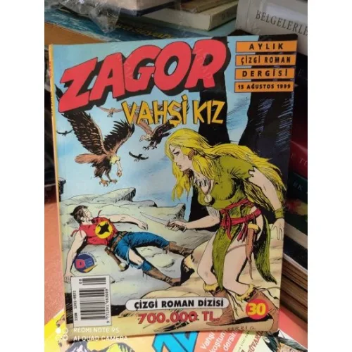 Zagor AD Yayıncılık-Doğan Edmont Sayı 30 Vahşi Kız (32lik Seri, Kuşe Baskı)