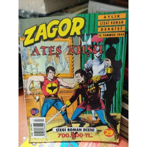 Zagor AD Yayıncılık-Doğan Edmont Sayı 29 Ateş Kuşu (32lik Seri, Kuşe Baskı)