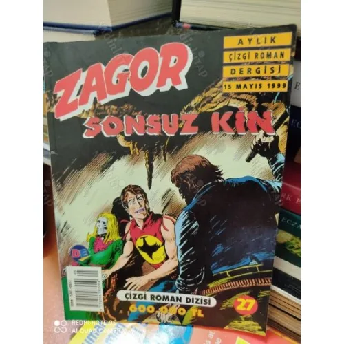 Zagor AD Yayıncılık-Doğan Edmont Sayı 27 Sonsuz Kin (32lik Seri, Kuşe Baskı)