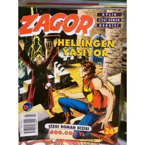 Zagor AD Yayıncılık-Doğan Edmont Sayı 24 HELLINGEN Yaşıyor (32lik Seri, Kuşe Baskı)