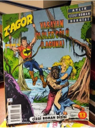 Zagor AD Yayıncılık-Doğan Egmont Sayı 13 Yaşayan Ölüler Gölü LAGUNA (32lik Seri, Kuşe Baskı)