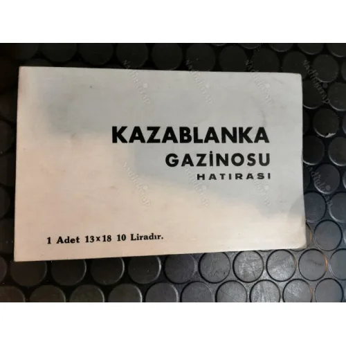 Kazablanka Gazinosu Hatırası 1967 Foto Kabı + Fotoğraf (Arkası notlu)
