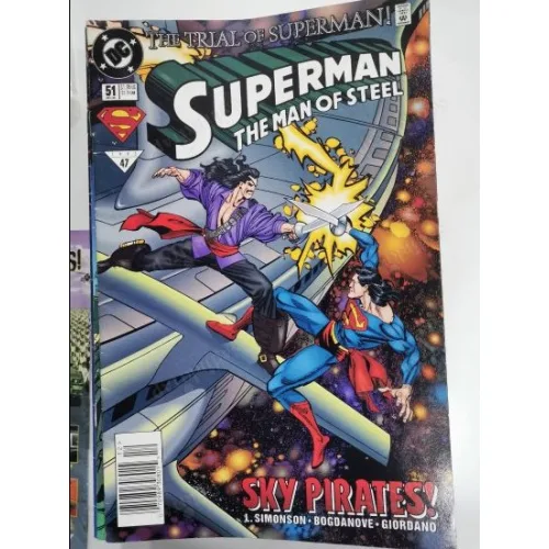 DC Superman: The Man of Steel Volume 1 # 51 Dec 1995 The Trial of Superman! Part 5 Wanted