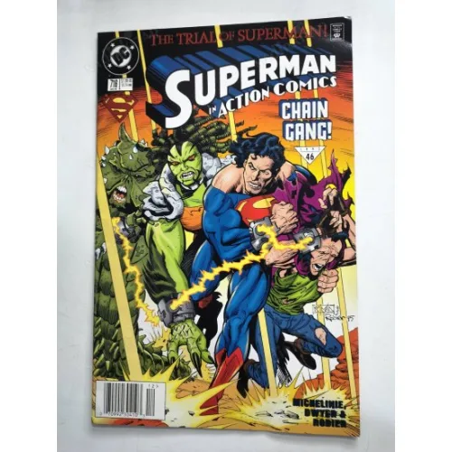 DC Superman Action Comics Vol 1 # 716 Dec 1995 The Trial of Superman! Part 4 Fugitive Justice!