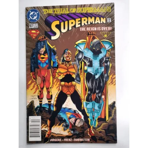DC Superman # 107 Dec 1995 The Trial of Superman! Part 6 Bottled Up! (Superman 1986 -2006 Volume 2, 226 Series)