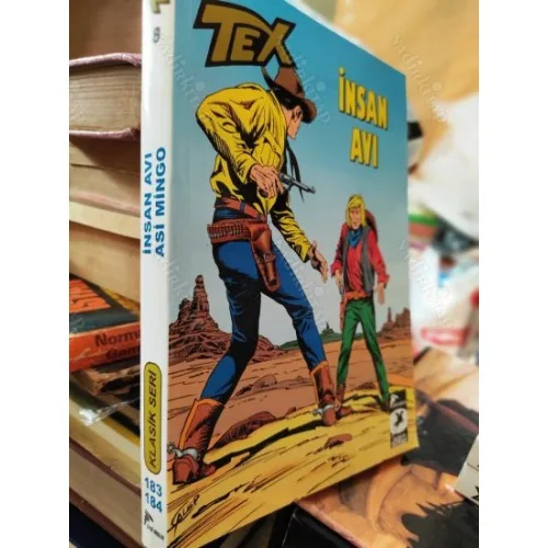 Tex (Teks) Klasik Seri Cilt 8 Sayı 183 İnsan Avı 184 Asi Mingo (59 lük Seri)