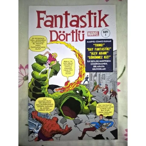 MARVEL Fantastik Dörtlü Orjinal Sayı 1 - Limitli Kuşe Baskı