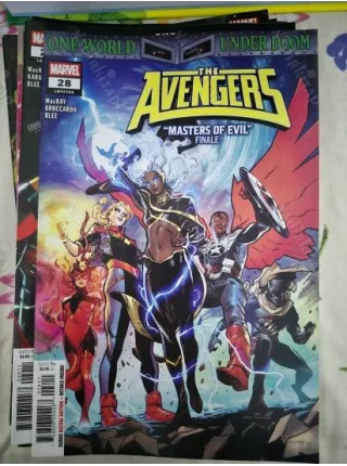 MARVEL The Avengers # 28 Masters of Evil, Finale ( Cover Artist Valerio Schiti Series Vol. 9 2023 - Present )