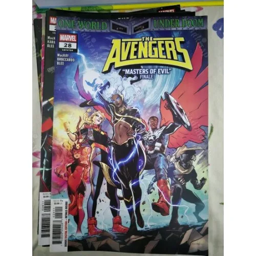 MARVEL The Avengers # 28 Masters of Evil, Finale ( Cover Artist Valerio Schiti Series Vol. 9 2023 - Present )