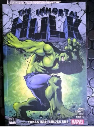 MARVEL Immortal Hulk Cilt 1 | Yoksa İkisi Birden mi? (Yıldıray Çınar Çizgi Roman Dükkanı Varyantı)