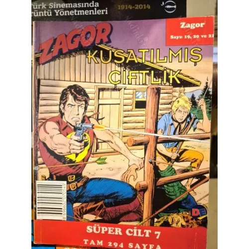 Zagor Süper Cilt 7 Doğan Egmont Sayı 19 İftira 20 Kayıp Çocuk 21 Kuşatılmış Çiftlik (32 Lik Seri Kuşe Baskı)