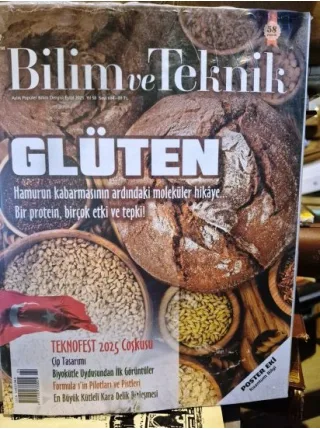 Bilim Ve Teknik 694 Eylül 2025 Kapak Glüten, Kuantum bilgi, Teknofest 2025, Çip Tasarımı, Biyokütle, Formula 1, Kara Delik (Ambalajında Yeni)