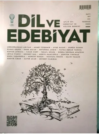 Dil ve Edebiyat Temmuz 2024 187 Türkçeye Çağrı, İnsan ve Sanat, De Da yazım, Ethem Baran, Ayrılık Çeşmesi, Tomris Uyar Oyun, Cahit Zarifoğlu üzerine