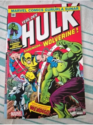 Marvel Hulk # 181 * Karşınızda Wolverine
