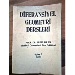 Diferansiyel Geometri Dersleri Diferansiyel Geometri Dersleri