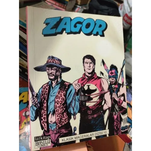 Zagor Klasik Maceralar Dizisi Cilt 10 İnsan Avcıları * Av * Savaş * Kaçak (2019 Basım)