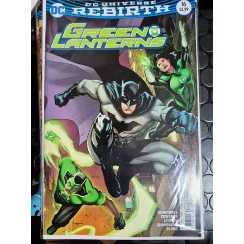 DC Green Lanterns # 16 of 57 Universe Rebirth (Cover B Emanuela Lupacchino Variant, Comicare)