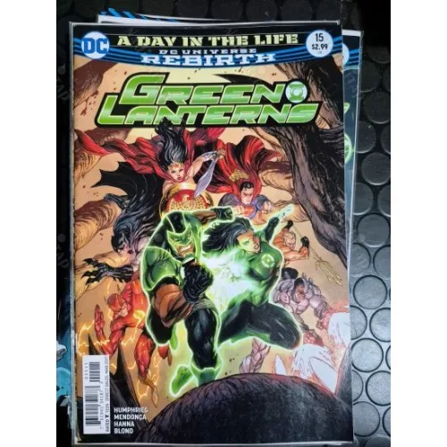 DC Green Lanterns # 15 of 57 Universe Rebirth (Cover Artist Tyler Kirkham)