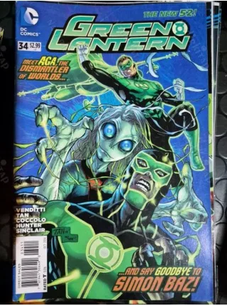 DC Green Lantern # 34 of 52 * Series Vol. 5 / 2011 - 2016 (Cover Artist Billy Tan)