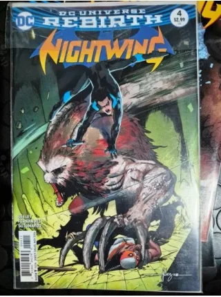 DC Nightwing # 4 of Present DC Universe Rebirth (Cover Artist Javier Fernández, Comicare)