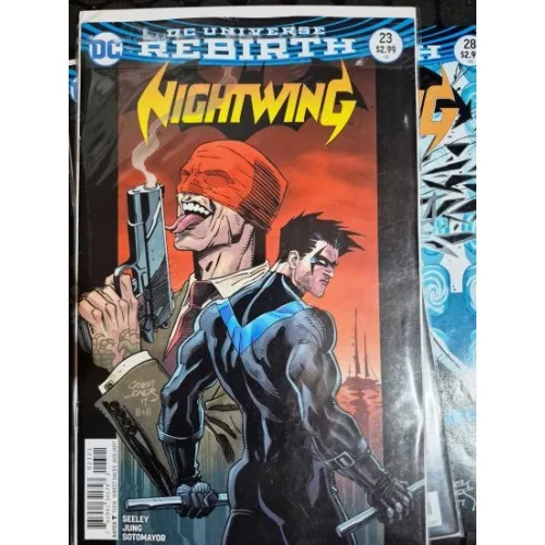 DC Nightwing # 23 of Present DC Universe Rebirth (Cover Variant Artist Casey Jones, Comicare)