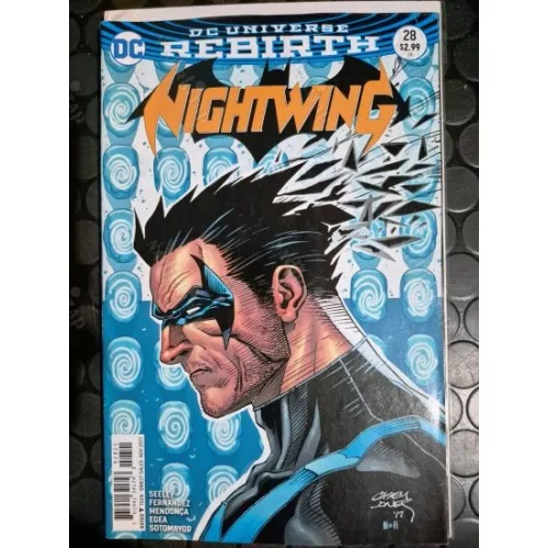 DC Nightwing # 28 of Present DC Universe Rebirth (Cover Variant Artist Casey Jones, Comicare)