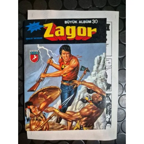 Zagor Tay Yayınları Büyük Albüm Cilt 30 İntikam Peşinde (56 Ciltlik Seri) BKZ