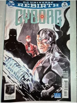 DC Cyborg # 18 of 23 DC Universe Rebirth / Series Vol. 2 2016 - 2018 (Cover Dustin Nguyen Justice League Movie Variant)