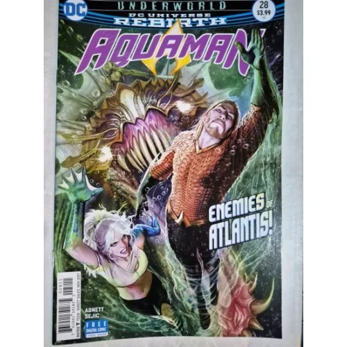 DC Aquaman # 4 of 28 DC Universe Rebirth / Series Vol. 8 2016 - 2020 (Cover Artist Stjepan Šejić)