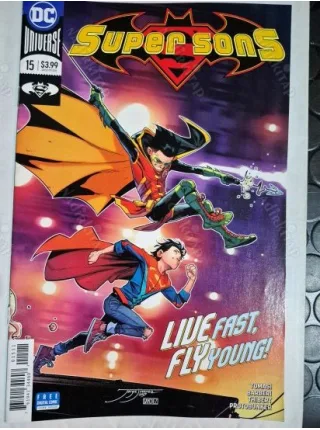 DC Super Sons # 15 of 16 DC Universe / Series Vol. 1 2017 - 2018 (Cover Artist Jorge Jiménez)